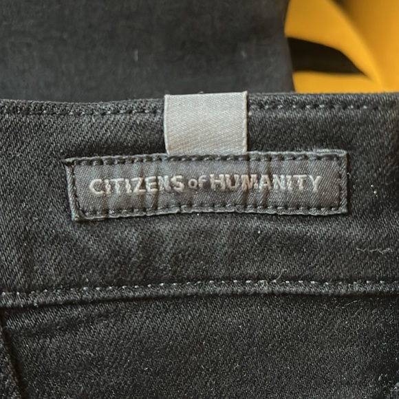 Citizens of Humanity Chrissy High Rise Skinny Jeans in Plush Black Size 28 - Picture 3 of 8